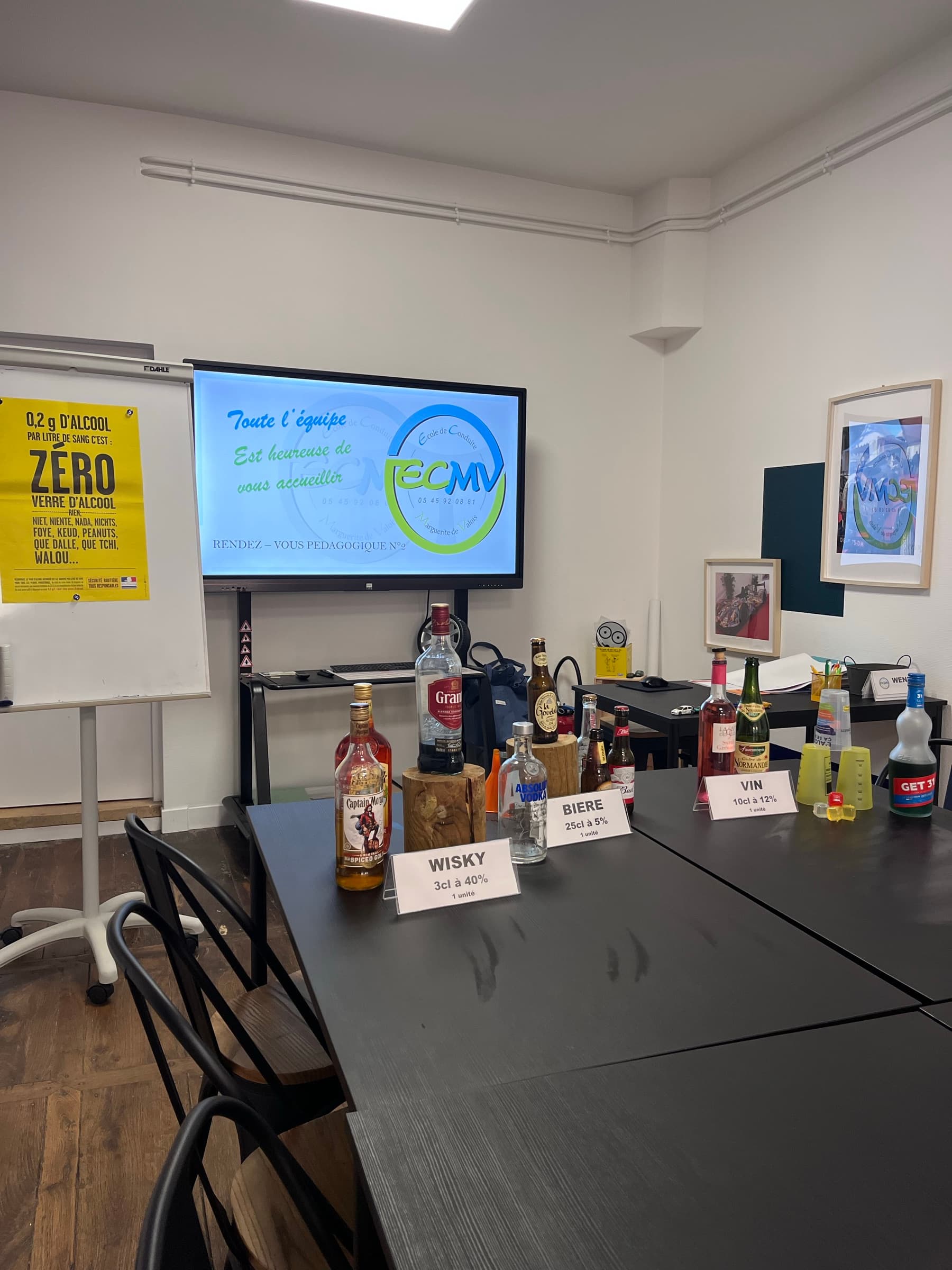 Atelier bar à code et sensibilisation alcool — agence ECMV Minage